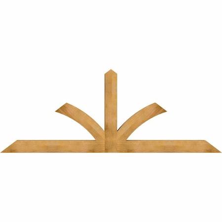 Ekena Millwork Richland Rough Sawn Timber Gable Bracket, Western Red Cedar, 108"W x 40"H x 6"D x 6"F, 9/12 Pitch GBW108X40X0606RIC00RWR